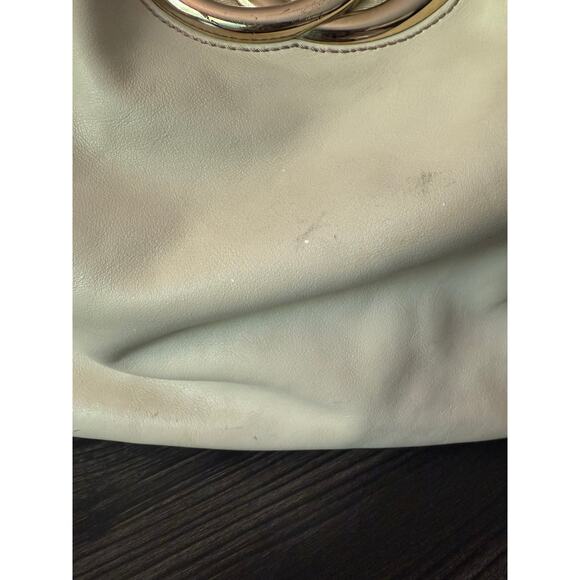 GUCCI Off-White Leather Britt Large Tote Bag - Picture 2 of 16